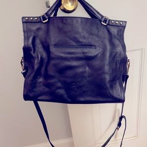 Beautiful, grainy leather handbag